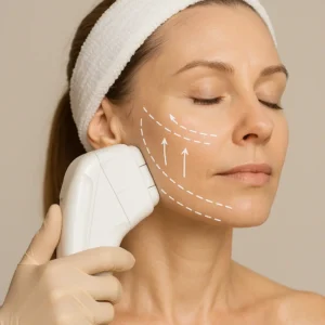 Woman having HI-FU to reduce wrinkles call LA LIPO West Midlands Now!