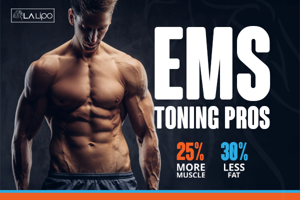 Image of man with sculpted stomach showing the fat loss and muscle gain of LA-EMS Body Sculpting Treatment West Midlands